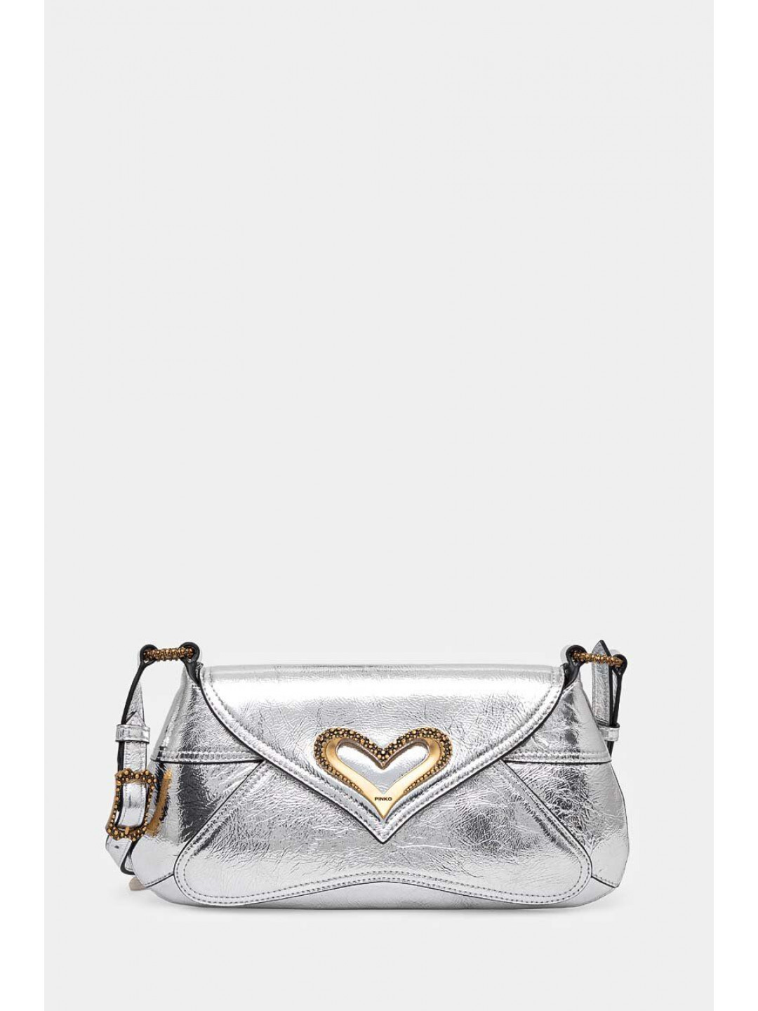 Kabelka Pinko stříbrná barva 103763 A1VB